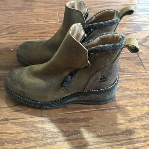 Dorian leather wedge ankle boots - Picture 2 of 6